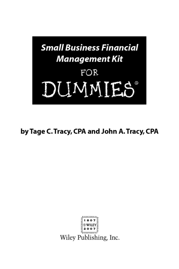Small Business Financial Management Kit For Dummies