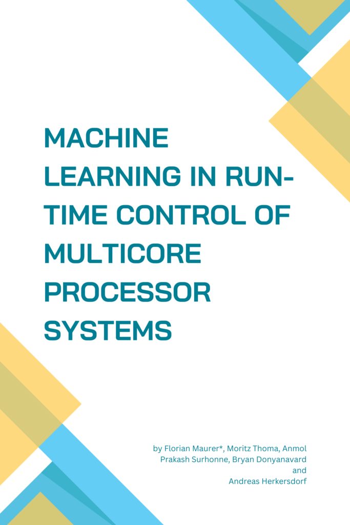 Machine learning in run-time control of multicore processor systems