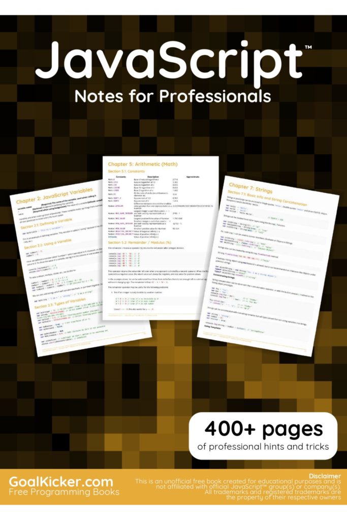 JavaScript Notes for Professional